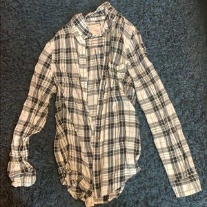 White and black flannel